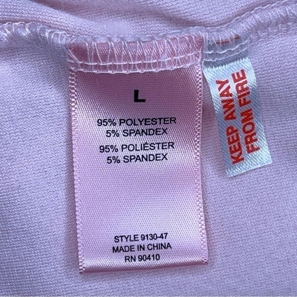 LARGE JUICY COUTURE PINK VELOUR CROP TOP STUDDED TEE STRETCH - Picture 9 of 10